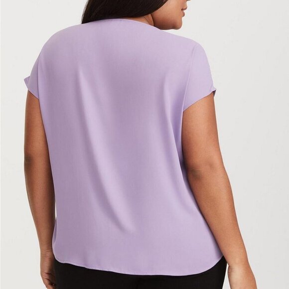 TORRID | Georgette Lace Inset Blouse Top | Sz. 2X - Picture 3 of 7